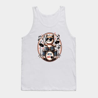 Groovy Cat Drummer, Catch the Beat Tank Top